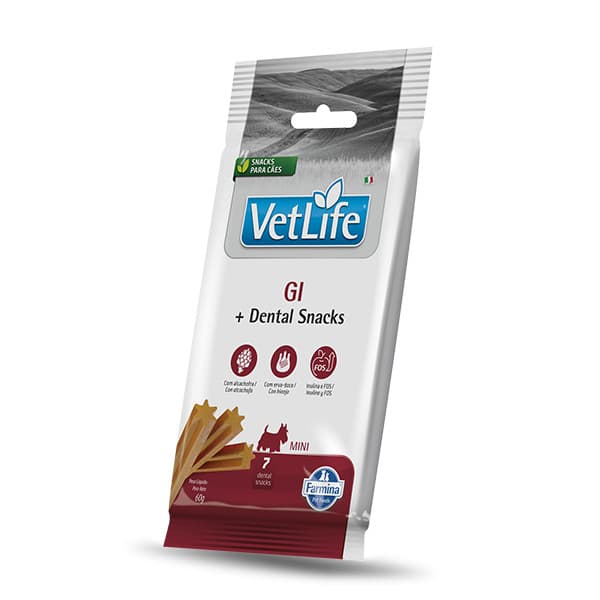 Vet Life Petisco Dental GI Cães Adultos Pequeno Porte 60g