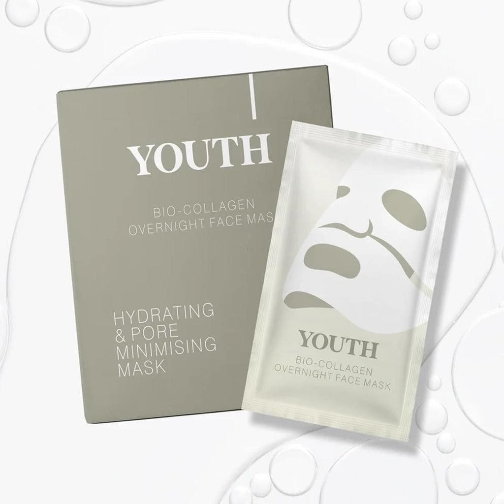 Máscara Facial Noturna de Bio-Colágeno para Jovens - Máscara de Colágeno para Pele Jovem, Cuidado Facial para Pele de Vi