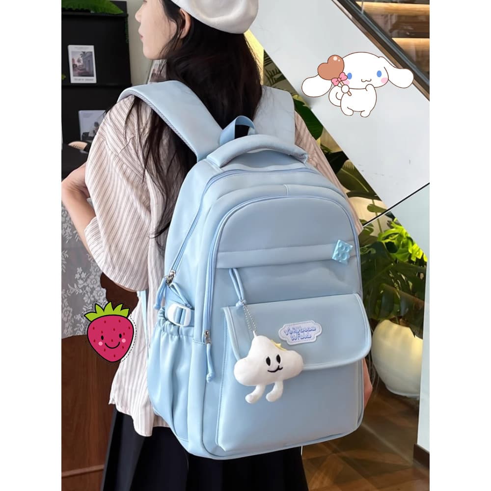 Mochila escolar para meninas do ensino médio versão coreana mochila leve estudantes do ensino fundamental estilo coreano