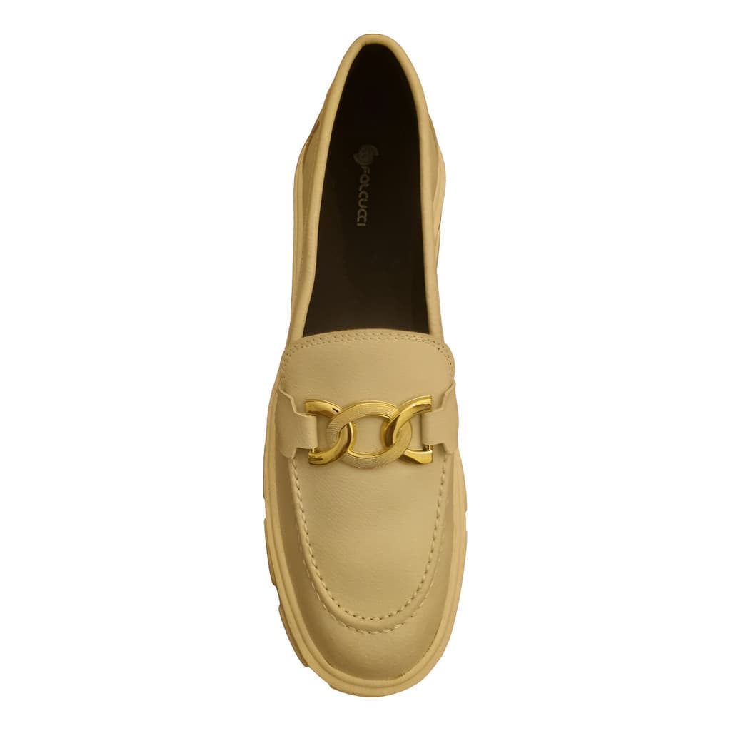 Sapato Oxford Feminino Mocassim Tratorado