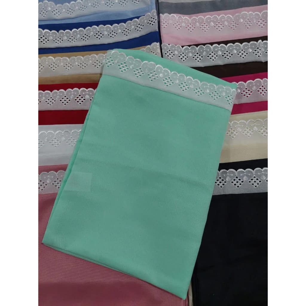 3 Pares de Fronha de Lese Trabalhada Com Bordado Inglês Super Macia 70x45cm Kit 06  Peças Promoção
