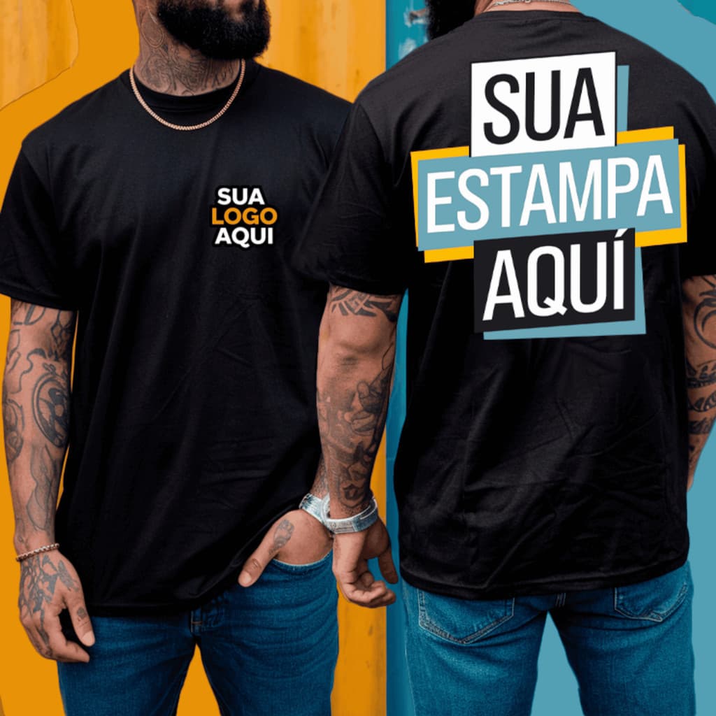 Camisa Profissional Personalizada – Frente e Verso com Logo ou Estampa de Alta Qualidade