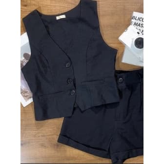 Conjunto Short e Colete 00914