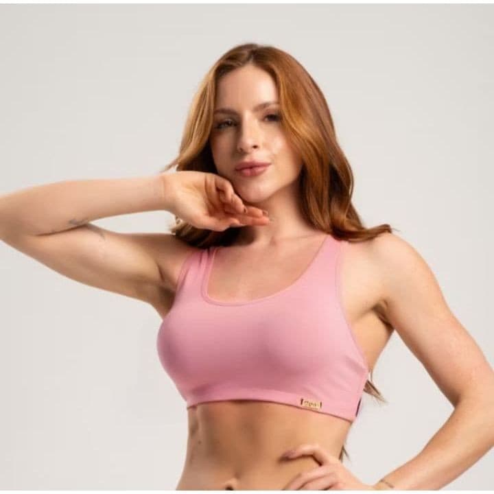 Kit 2 Top Nadador Fitness Musculação Academia Sustentação Duplo Não Transparente Promoção