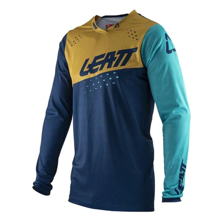 LEATT Racing Jersey Homens Off Road Motocicleta Vestuário Mangas Compridas Secagem Rápida MTB Bicicleta Racewear Durável
