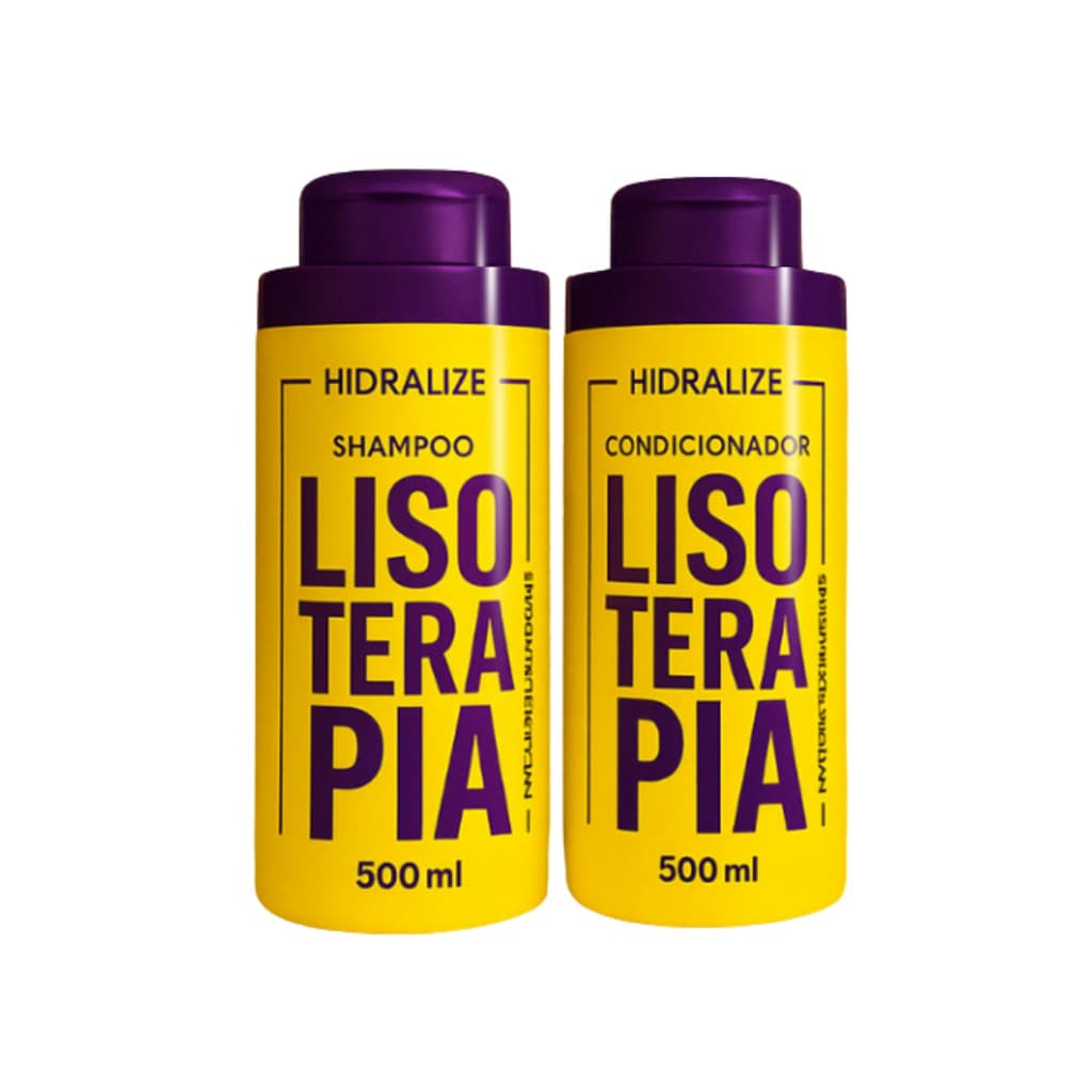 Kit Shampoo + Condicionador 500ml - Lisoterapia Tratamento Pós Progressiva