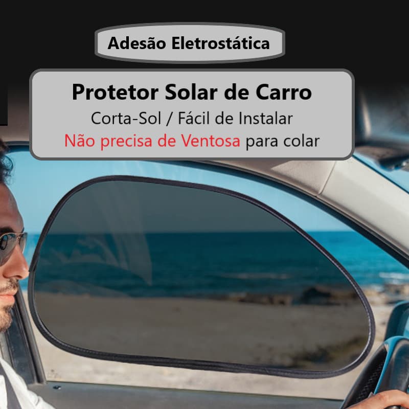M617 - Kit de 2 pçs Protetor Solar para Carro por Adsorção Eletrostática Tapa Sol Automotivo