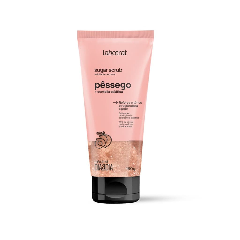 Esfoliante Corporal Labotrat Sugar Scrub Pêssego 180g – Renovação Profunda + 39% Ativos
