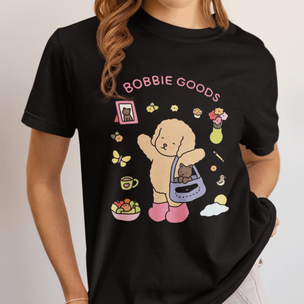 Camiseta Bobies Good Oversized Unissex Algodão 100% Estilo Streetwear Casual Tecido Leve