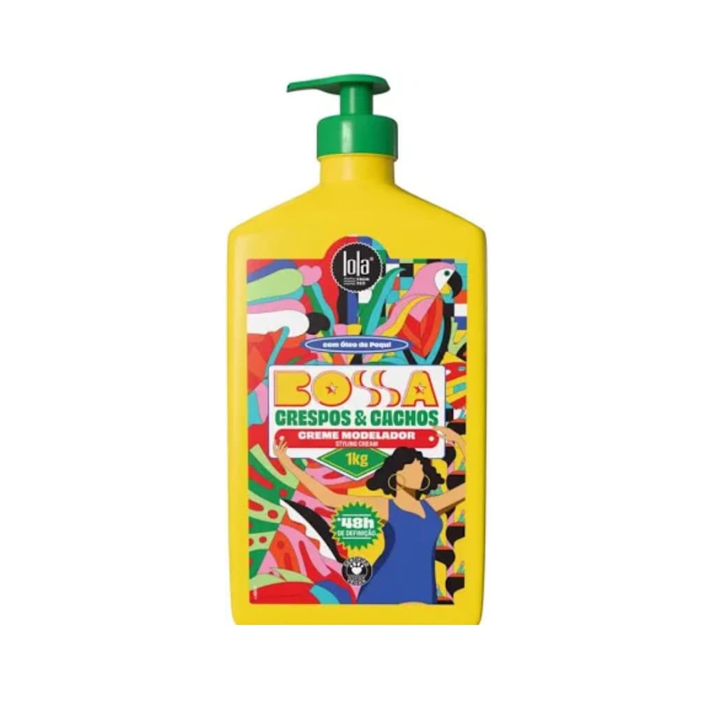 Bossa Creme Modelador Capilar para Crespos e Cachos Hidratante e Modelador 1kg - Lola Cosmetics