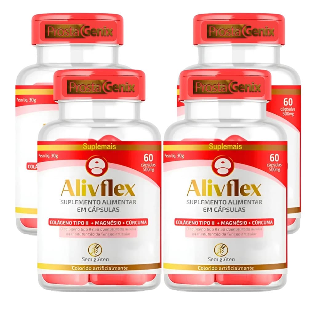 4 AlivFlex Premium 60 cápsulas | Envio Full Loja Oficial