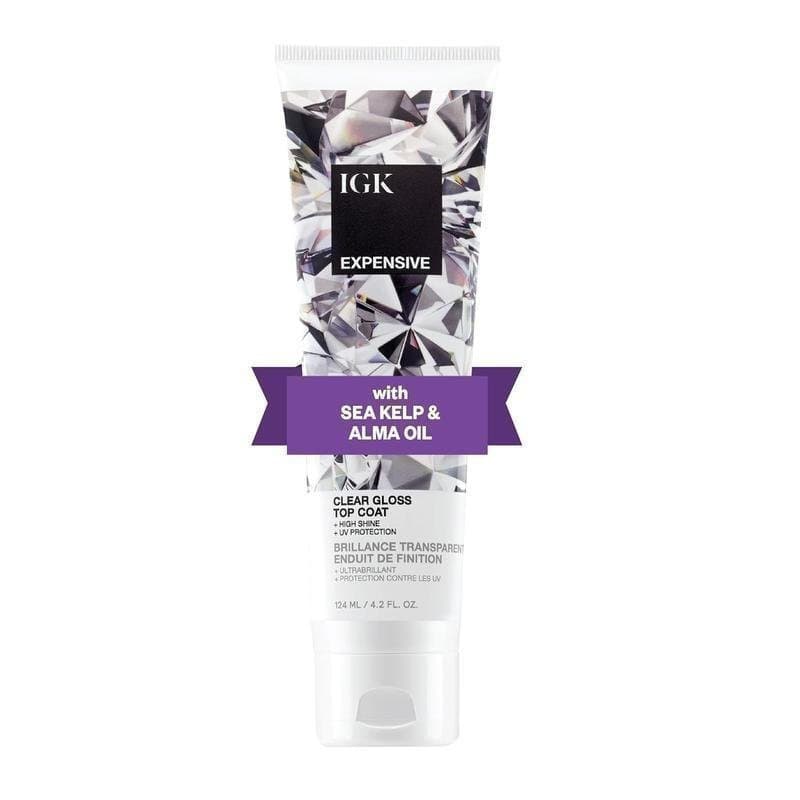 IGK EXPENSIVE Topcoat Transparente Brilhante |     Acabamento de alto brilho |     Brilho labial |     Tinta com Acabame