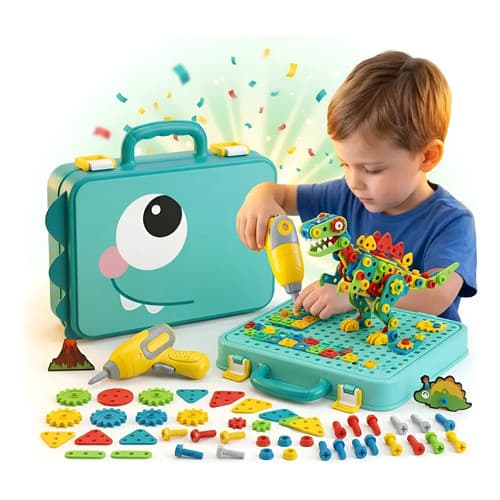 Kit Ferramentas 164 Peças Maleta Educativo Presente Infantil