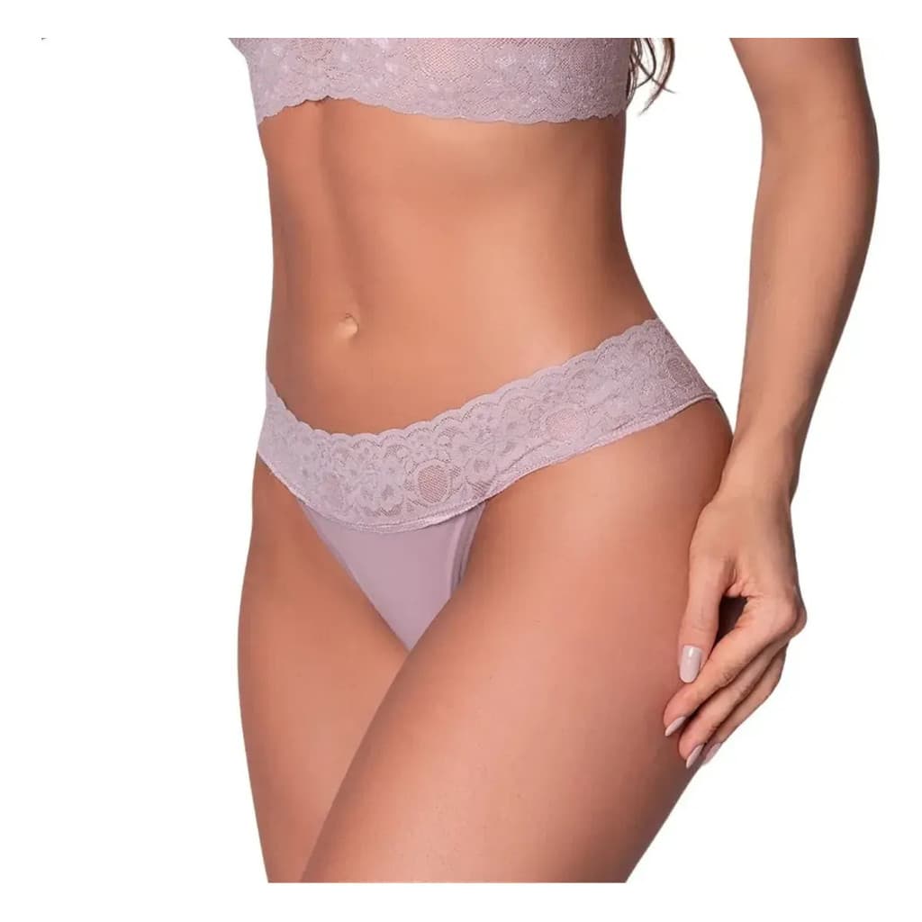 Calcinha Biquini Com Renda Selene Moderno E Suave 41002