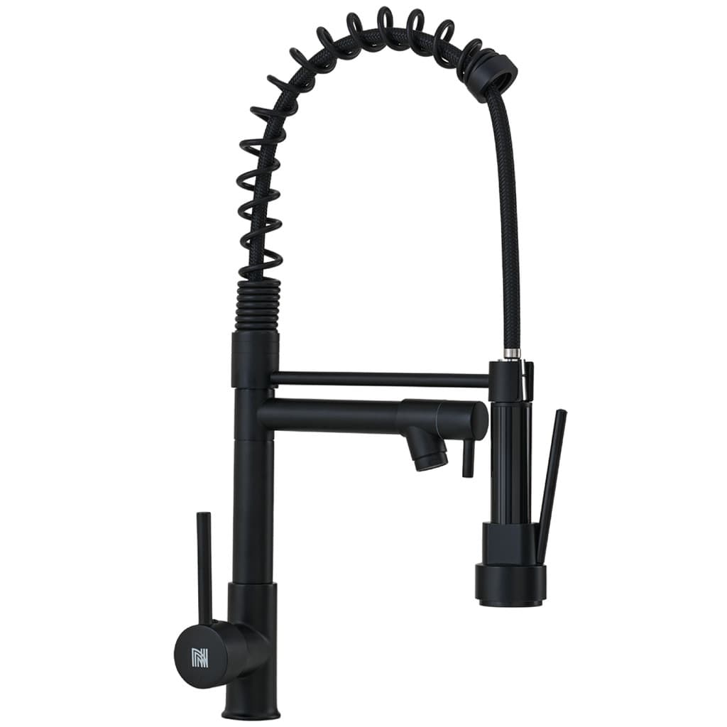 Torneira Cozinha Gourmet Monocomando Spray Extensor Preta