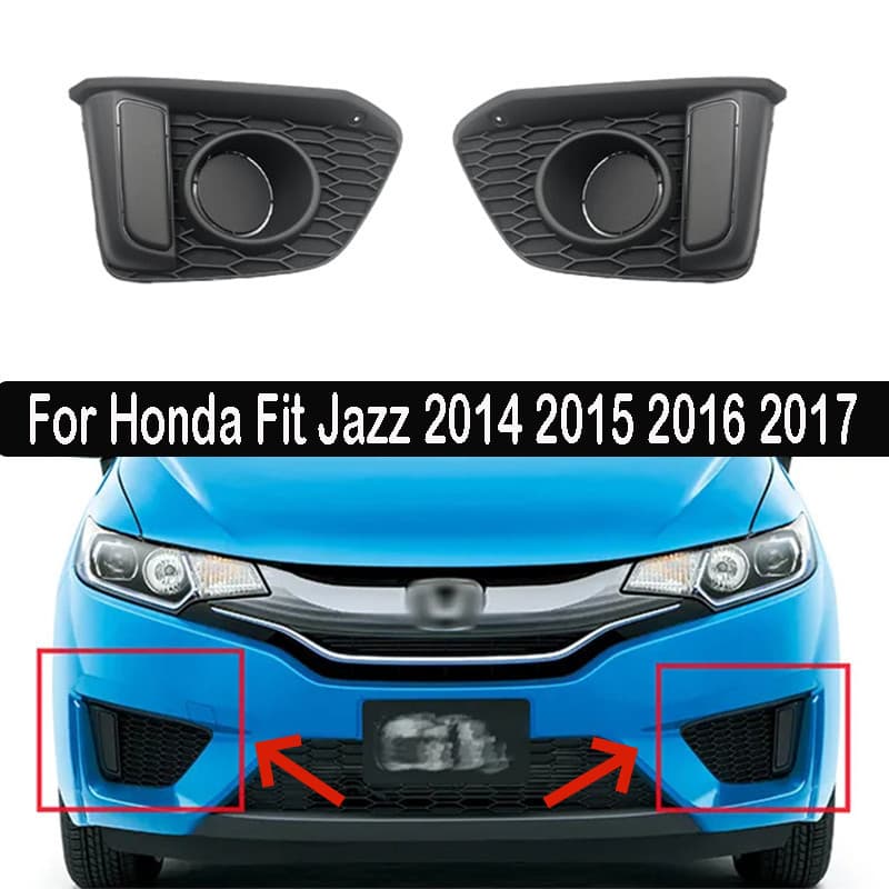 1 Conjunto Para Honda Fit Jazz 2014 2015 2016 2017 Amortecedor Dianteiro Luz De Nevoeiro Capa Led Drl Da Lâmpada Acessór