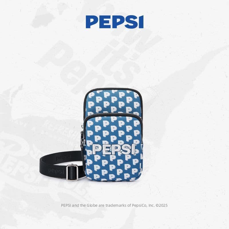 Qionghai City Wuqiao Comercial Co., Ltd. [Pepsi] Pepsi Cola Trendy Cool Fashion Bolsa para celular feminina 2024 Novo es