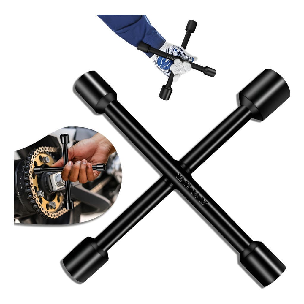 Chave De Roda Cruz Profissional Universal 12 13 14 17mm