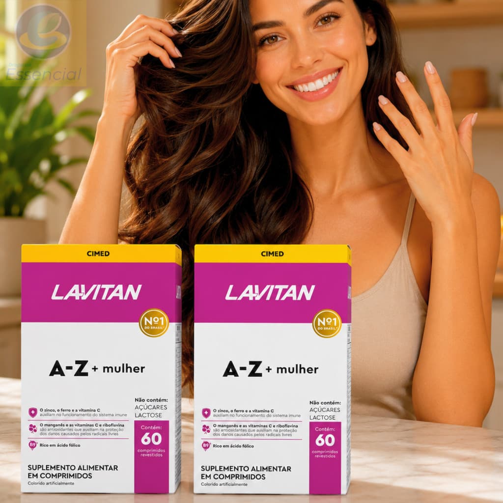 Lavitan Mulher AZ Complexo Vitamínico Feminino Disposição Imunidade Energia Cansaço Orignal Barato
