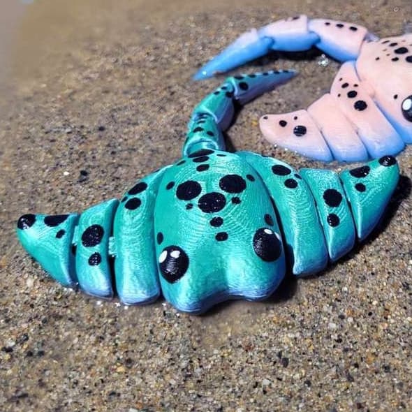 Criaturas Articuladas, Brinquedos Articulados, Animais Articulados - Arraia