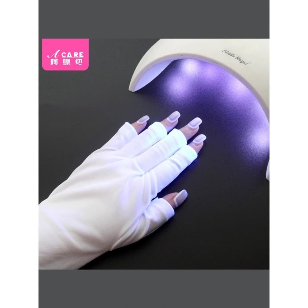 Luvas/Manicure A1pq801-Anti-iluminação Máquina de Fototerapia Lâmpada Assada Luvas de Proteção Pretas Luvas de Fer