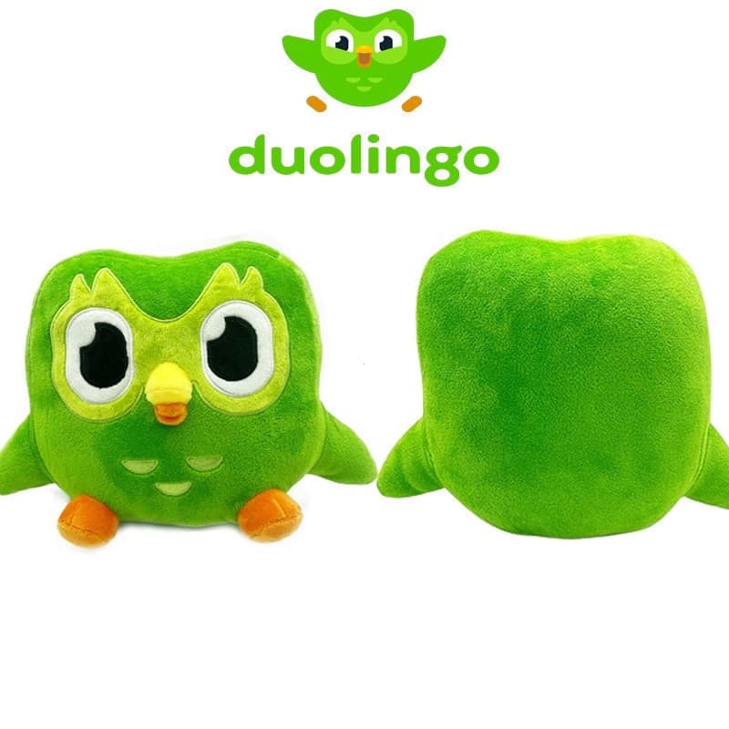 Duolingo Boneca De Pelúcia 10o Aniversário Coruja Verde Infantil Presente De Brinquedo