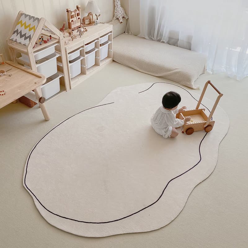 [Novo produto] Tapete estilo silencioso simples estilo ins tapete quarto grande tapete de banheiro