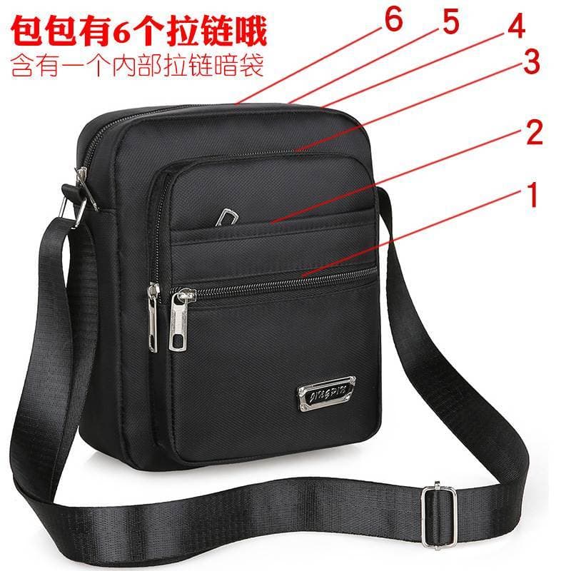 Bolsa masculina Oxford pano bolsa de ombro mensageiro Casual bolsa de lona masculina mochila pequena maleta de neg