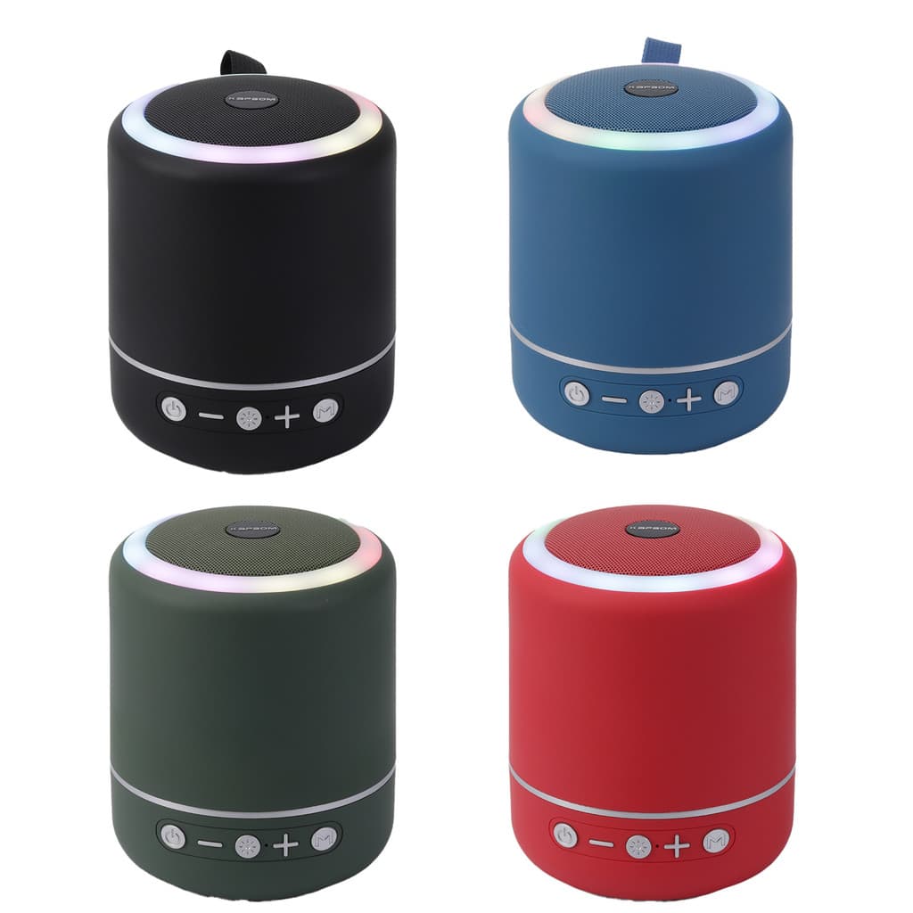 Caixa Bluetooth Compacta Com Luz Led Wassay Cores Sortidas