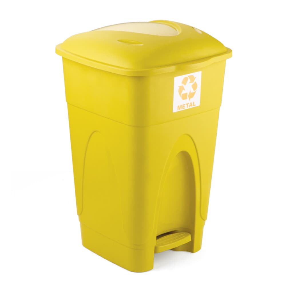 Lixeira Cesto Pedal 30l Coleta Seletiva Reciclagem