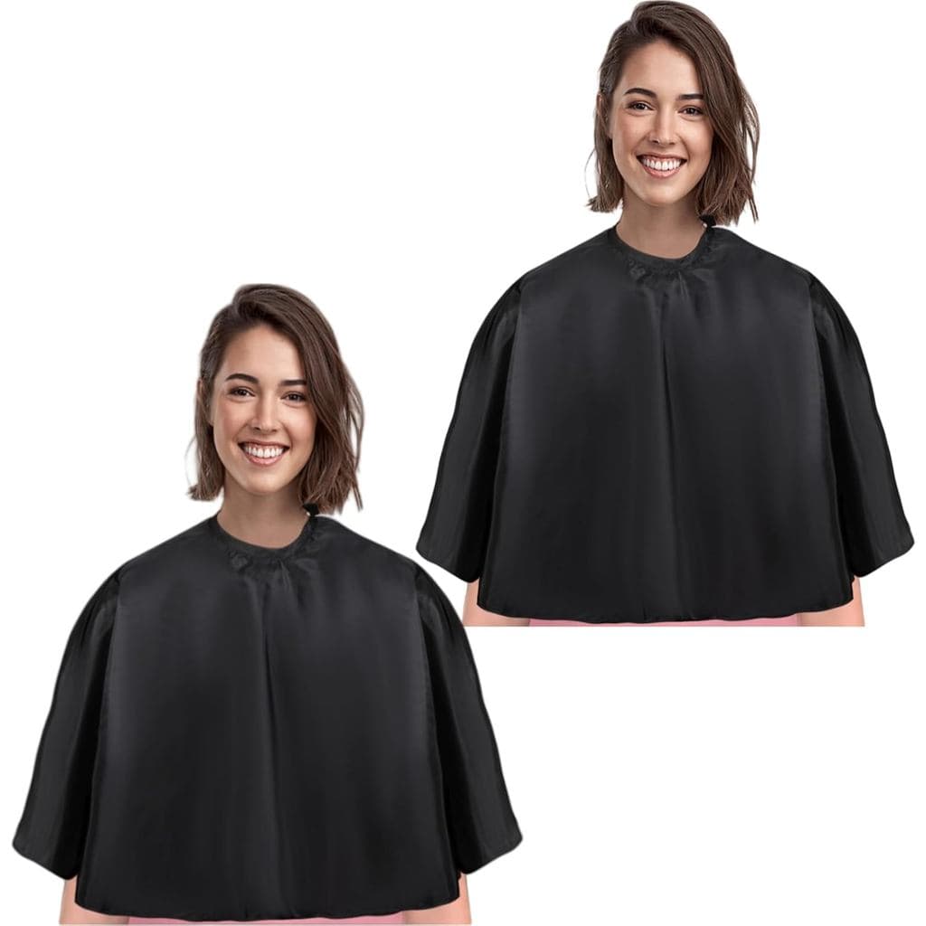 Capa de Cabeleireiro Curta, Capa de Corte de Cabelo em Nylon Impermeável, Capa para Maquiadores para Tintura de Cabelo,