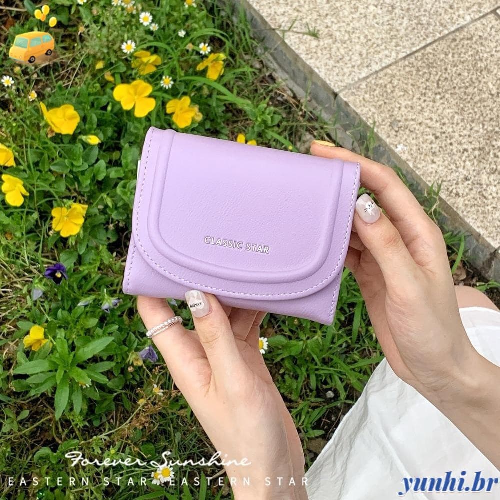 Bolsa De Moedas YUNHI , Carteira Feminina À Prova D'água De Grande Capacidade , Holoder Multifuncional De Couro PU Para