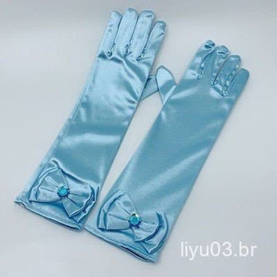 Luvas Princesa Fofo Cosplay Azul