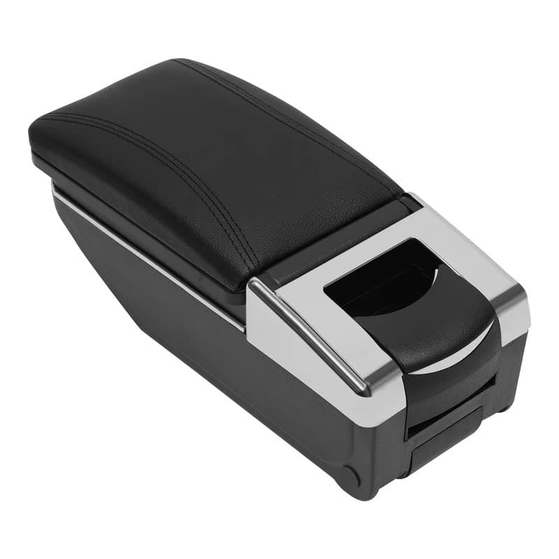 Car Armrest Storage Box Fits For Nissan Versa 2007-2012 Center Console Container 30 Degree Rotatable Large Storage Room