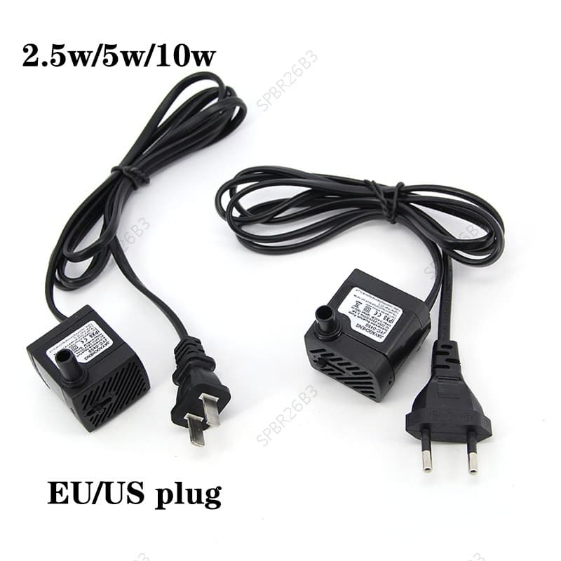 Bomba De Água Submersível Para Aquário , AC 220V , Ue , Eua , 2.5W , 5w , 10w , Fonte De Ar , Lago De Peixes , Piscina ,