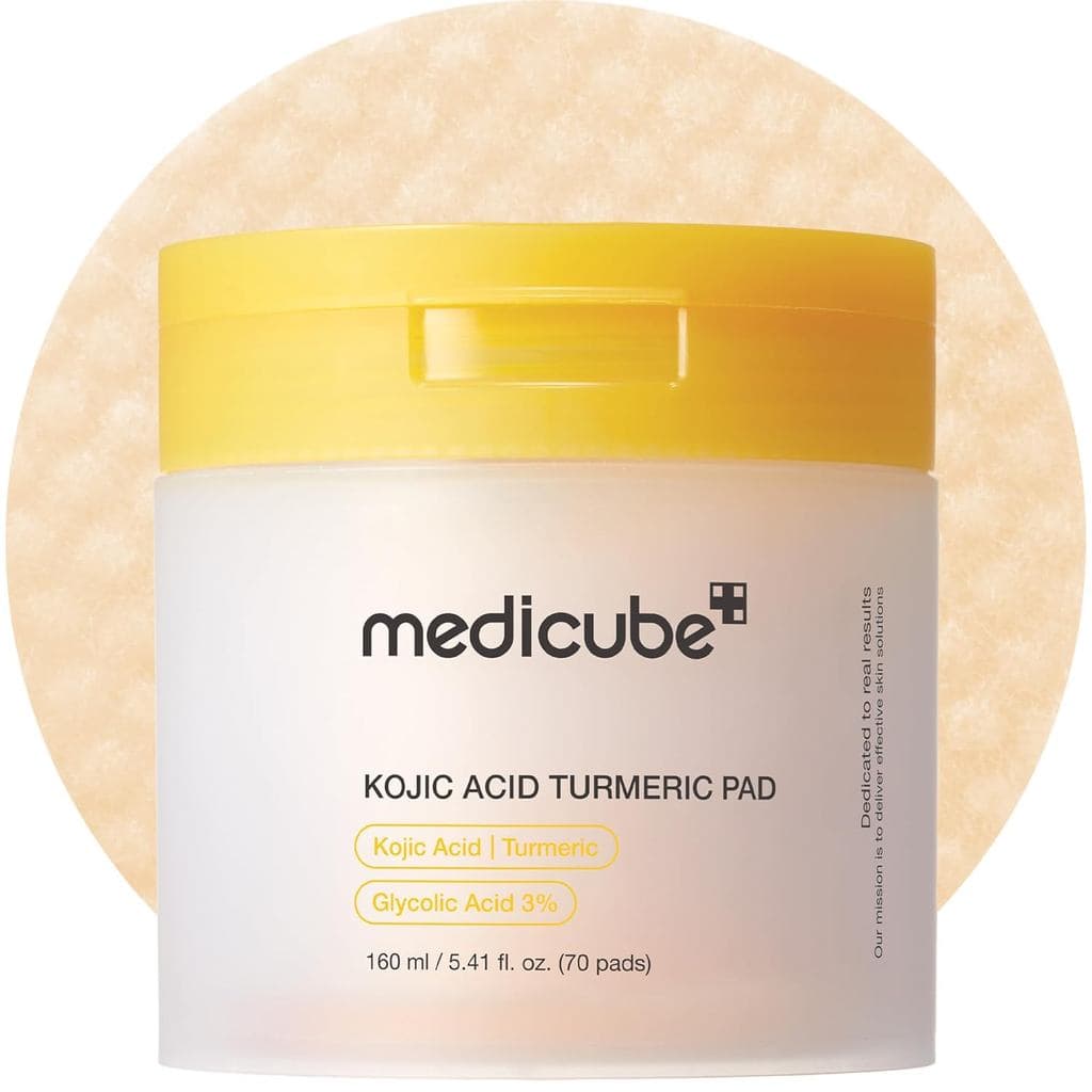 Medicube Toner Pads com Ácido Kójico e Cúrcuma, Pads Clarificantes para Pele Problemática e Uso Após Tratamento de Manch