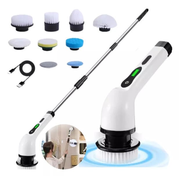 Esfregador Giratório Elétrico Escova Limpeza Elétrica 360 Graus 25W