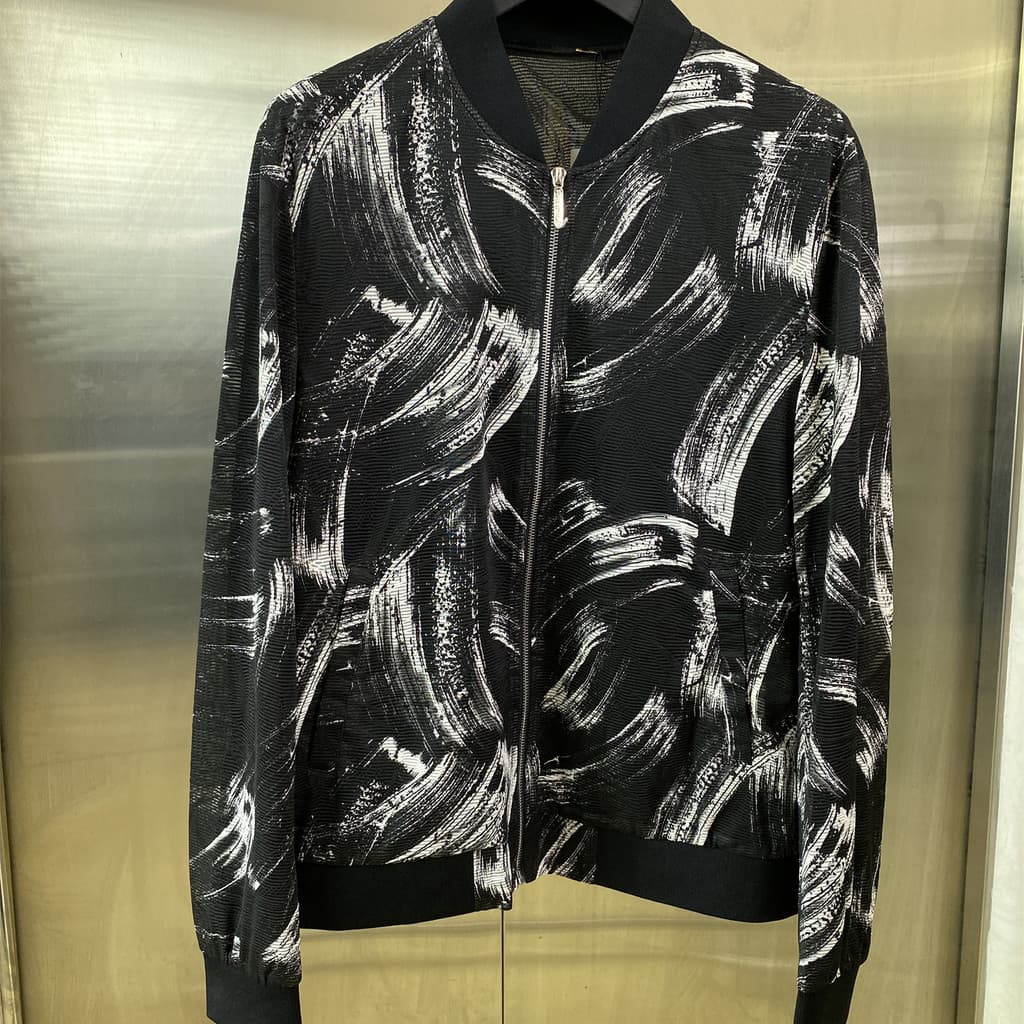 Contra tamanho 54 estilo Casual masculino gola de beisebol impresso jaqueta juventude zíper jaqueta moda roupas masculin