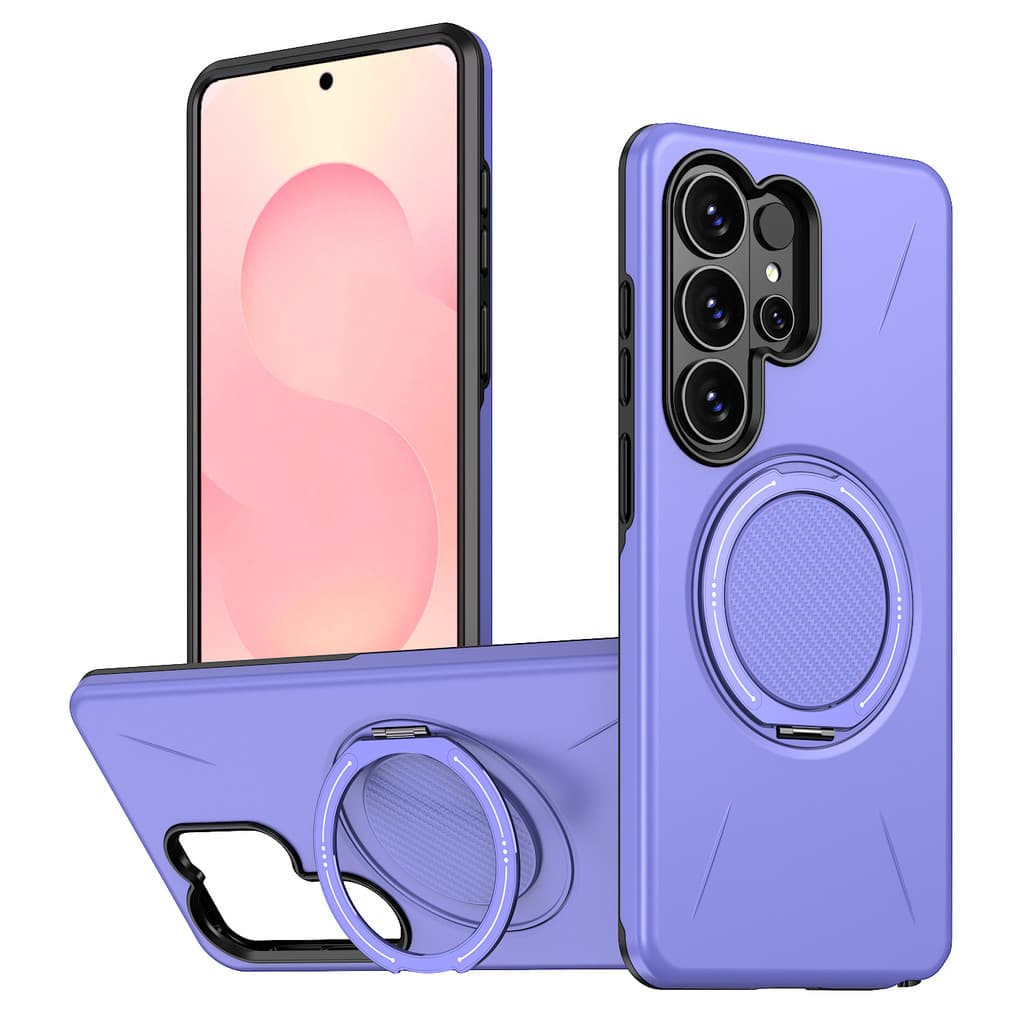 Capa De Telefone Rígida À Prova De Choque Com Suporte Giratório Magnético 360 Para Samsung Galaxy S26 Ultra , S26 Plus ,