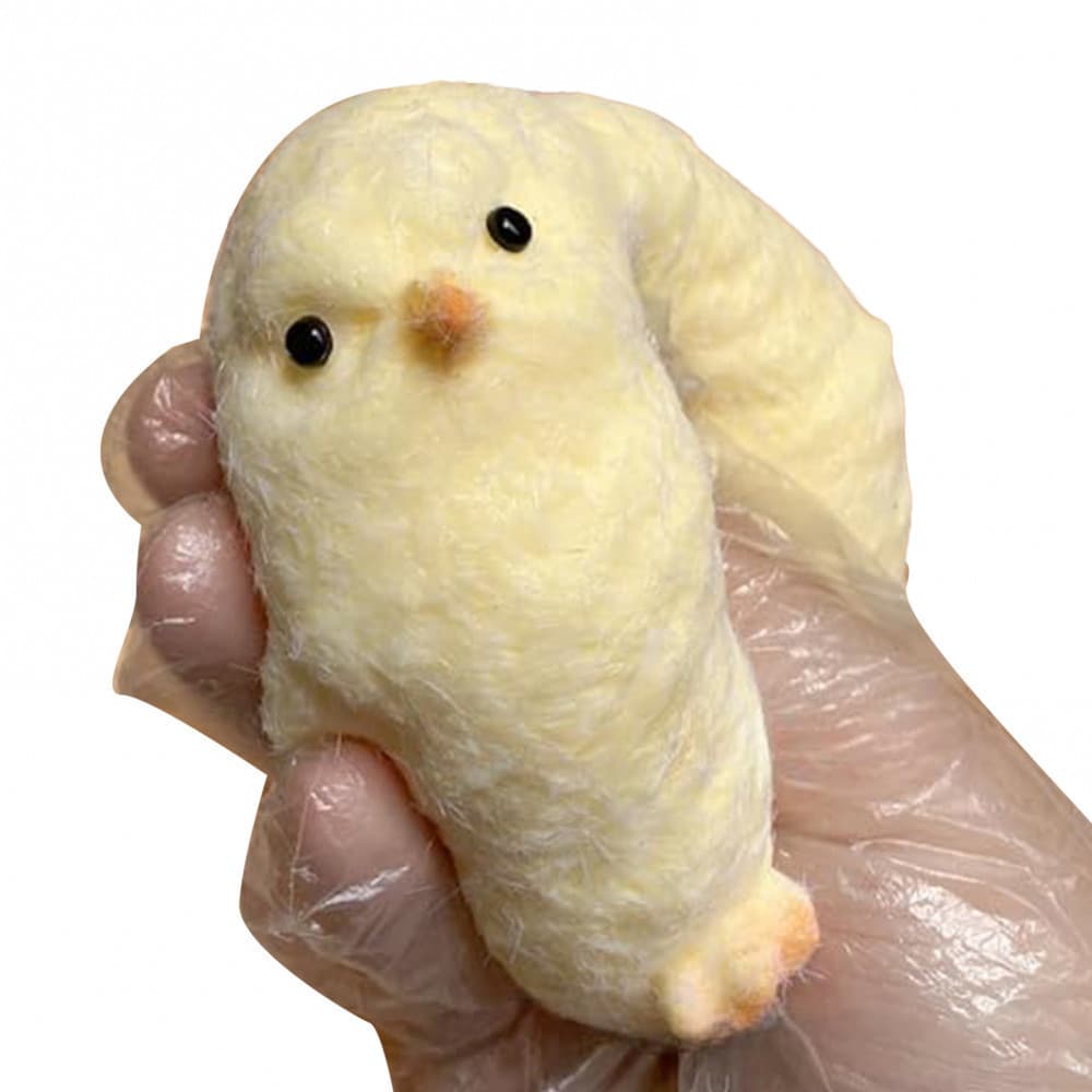 Brinquedos Feitos À Mão Do Aperto Da Galinha , Bonitos Ultra Macios Pintainho Para O Alívio Estresse Animais Kawaii Adul