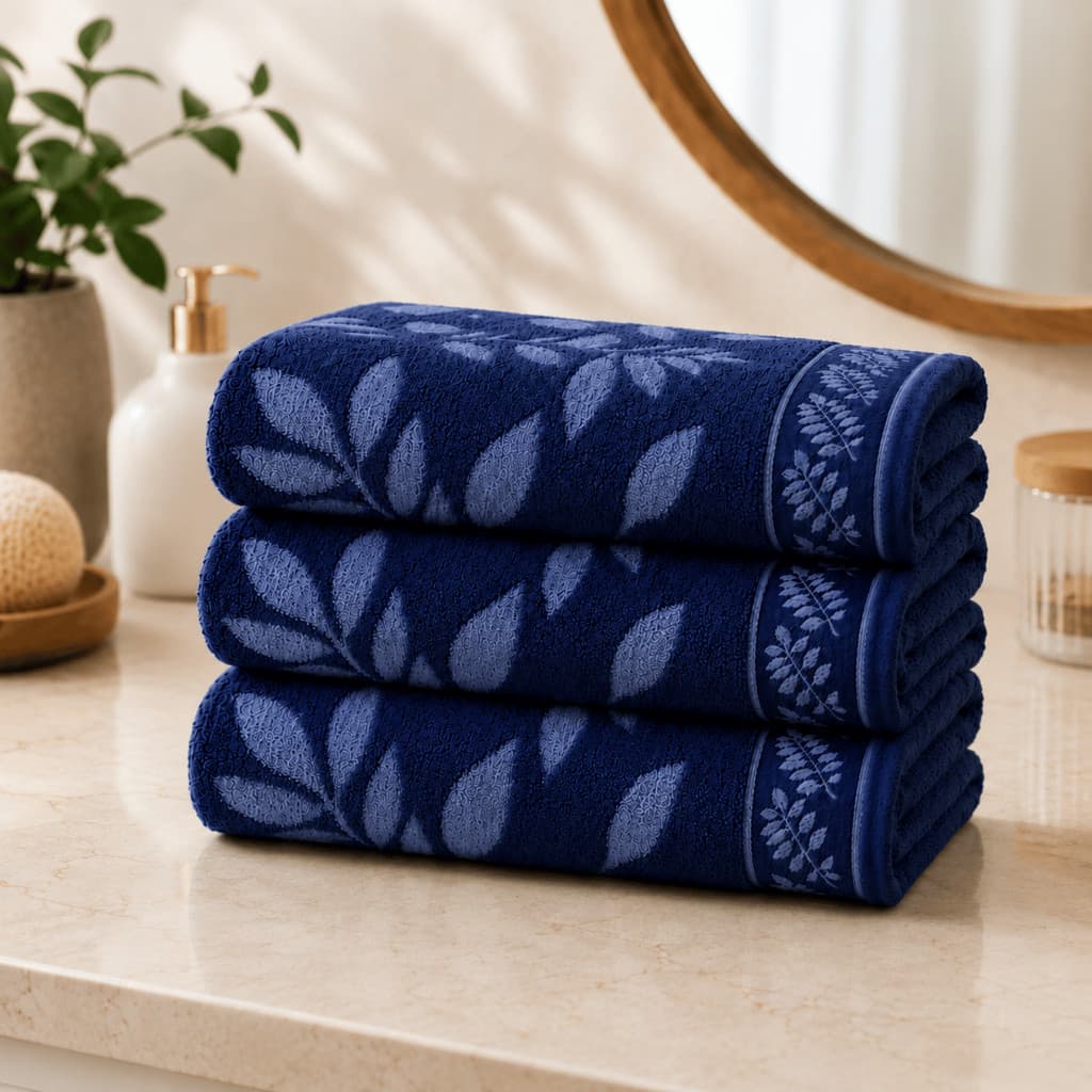 Kit 3 Toalha de Banho Algodão Alta Absorção Macia 70x1,40 Banheiro Confortável Piscina Praia Enxoval