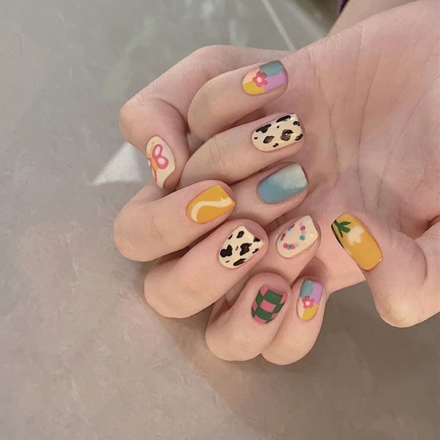 Manicure wearable prego manicure remendo puro desejo destacável falso prego estudante wearable prego remendo