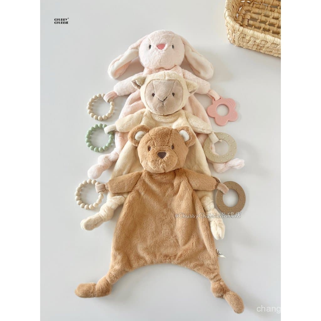 Nova manta de conforto Chubbychubbie, boneca calmante para bebês, brinquedo de pelúcia, manta de conforto 3m+ 1PLI