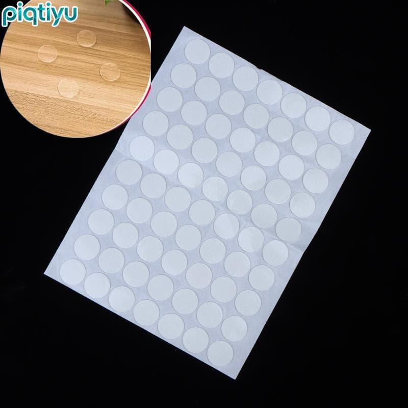 PIQTI Cristal Transparente Redondo Resina Epóxi Remendo Pontos 70 Pçs 25MM 3D Auto Adesivo Para DIY Vela Jar Decoração P