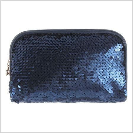 Necessaire bolsinha estojo Paetê para organizar cosméticos Lápis