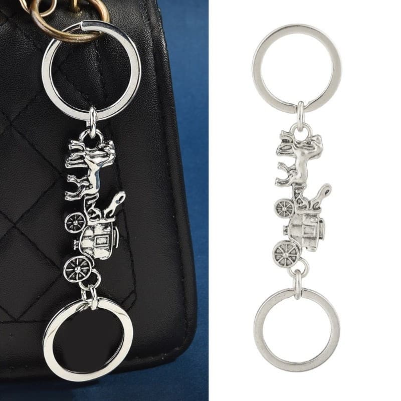 Chaveiro Retrô Aconchegante Para Transporte , Com Corrente Ajustável , Estilos Góticos De Metal Bolsas , Mochilas Ou Pes