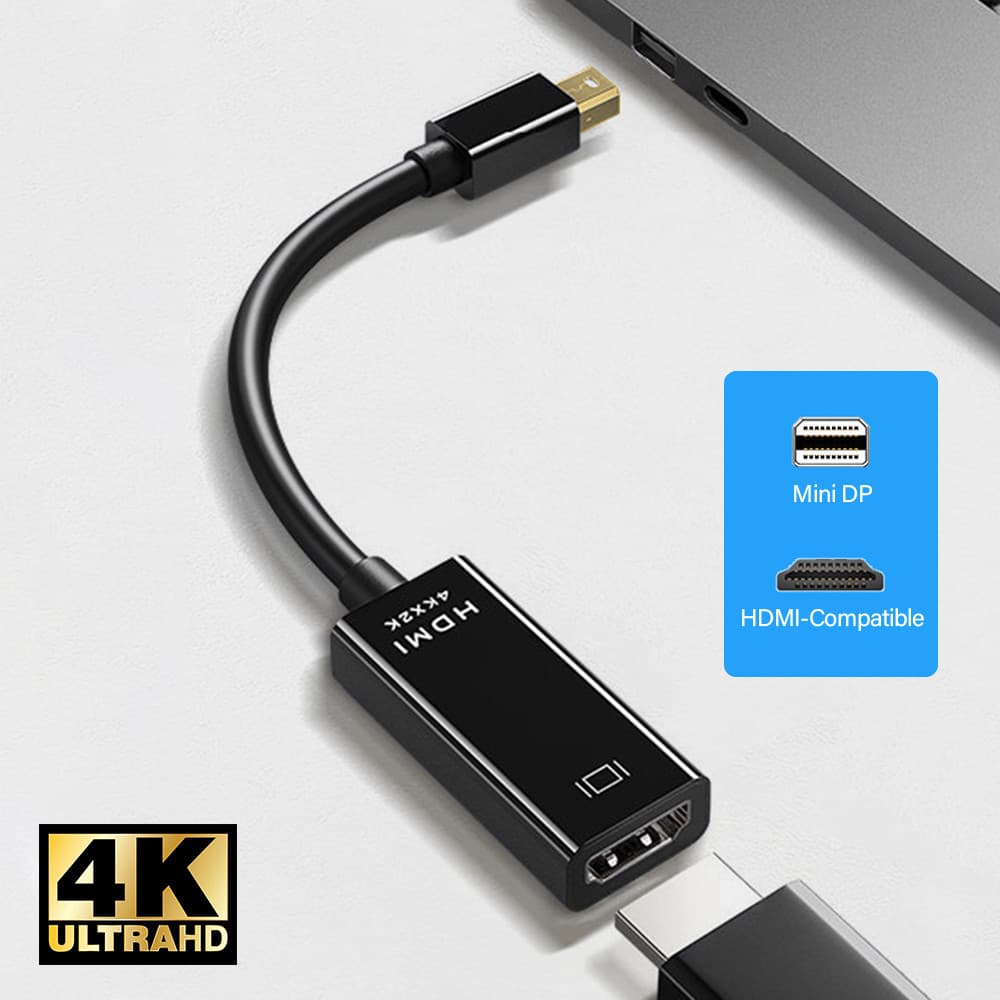Mini DisplayPort Para HDMI Cabo Adaptador DP Macho HDTV Fêmea Conversor 4K/1080P Portátil MacBook Pro TV Box