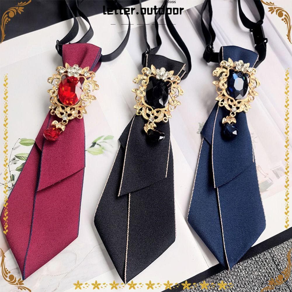 LO Gravata Feminina , Cravat Casual Feito À Mão , Moda Japonesa Diamantes Roupas Combinando