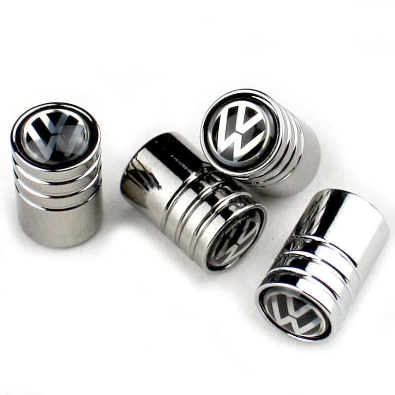 Conjunto de 4 Peças de Tampas de Válvula de Pneus de Alumínio para Volkswagen VW, para Polo, Jetta, Golf Mk6, Passat b7,