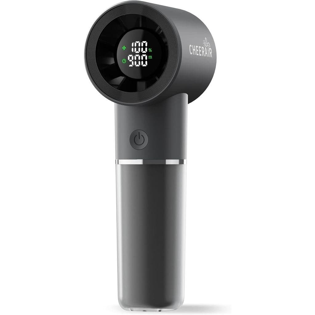 Ventilador Portátil de Mão, Mini Ventilador Pessoal Potente com 6 Velocidades, Bateria Recarregável de 5000mAh com até 1